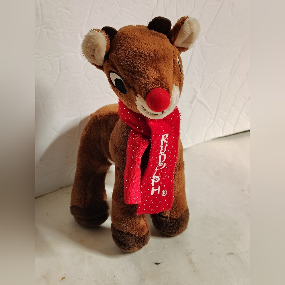 Rudolph The Red Nosed Reindeer Plush The Rudolph Co Clean 7 1/2"